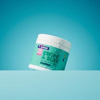 T-Zone Tea Tree & Witch Hazel Biodegradable Cleansing Pads (40 Pads) - Instantly Remove Dirt, Oil & Makeup, Unclogs Pores, Promotes Clearer Skin & Kinder to Planet