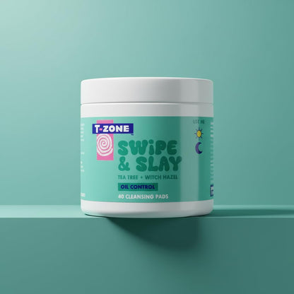 T-Zone Tea Tree & Witch Hazel Biodegradable Cleansing Pads (40 Pads) - Instantly Remove Dirt, Oil & Makeup, Unclogs Pores, Promotes Clearer Skin & Kinder to Planet